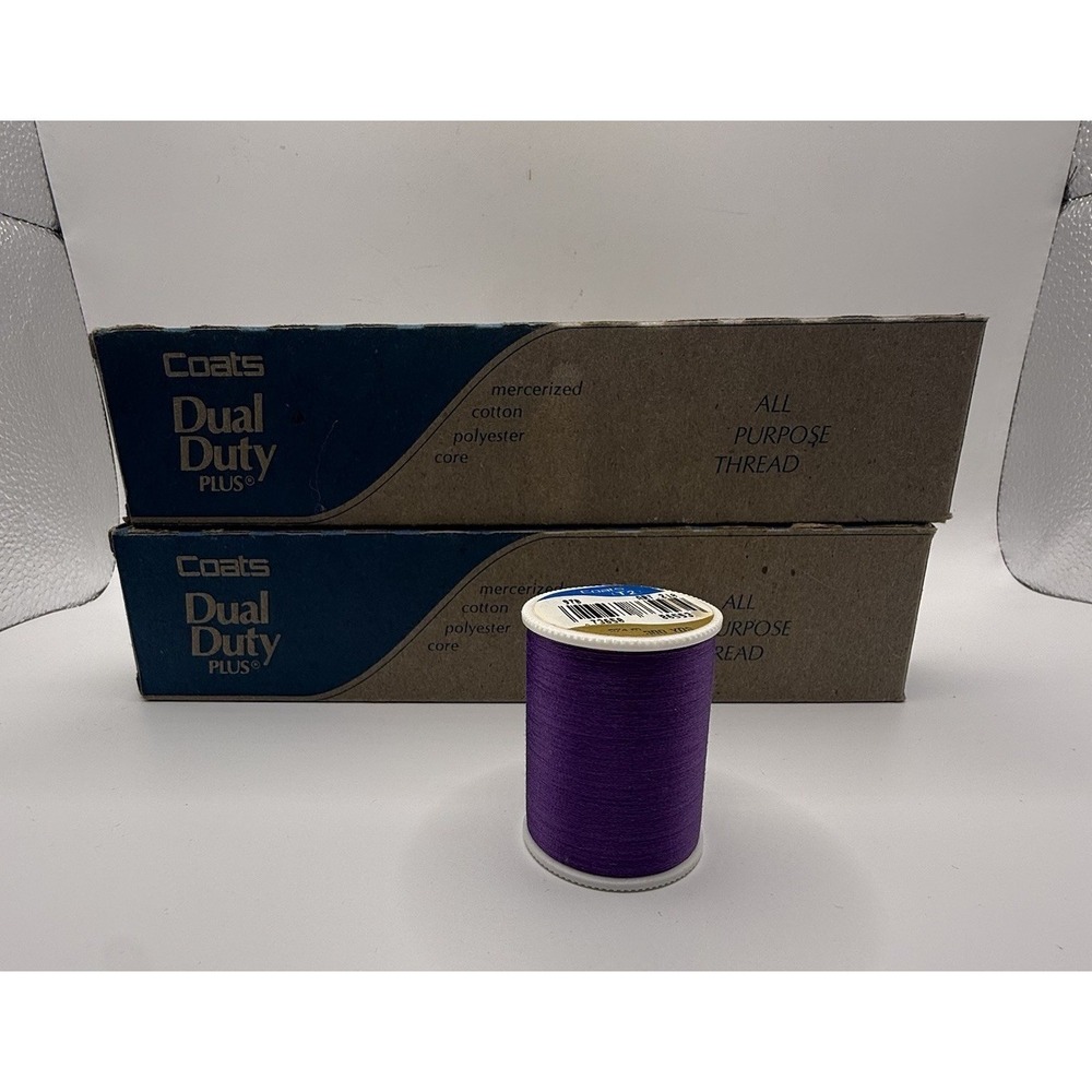 Coats Dual Duty Plus‎ Thread 97B Deep Violet Box of 6 NOS USA